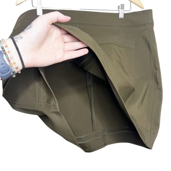 New with Tag Express Olive Green Hip Pocket Formal Business Casual Mini Skirt - Picture 10 of 16